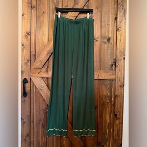 Lake Pajama Pants Womens XL Green Modal/Spandex Pull On Lounge Pants Comfy Cozy